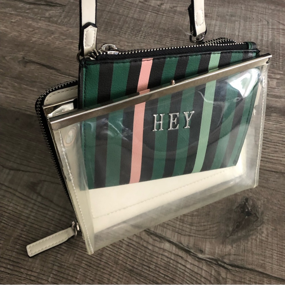 RARE ✨NWT ZARA Clear Vinyl Crossbody HEY Bag - Picture 3 of 15